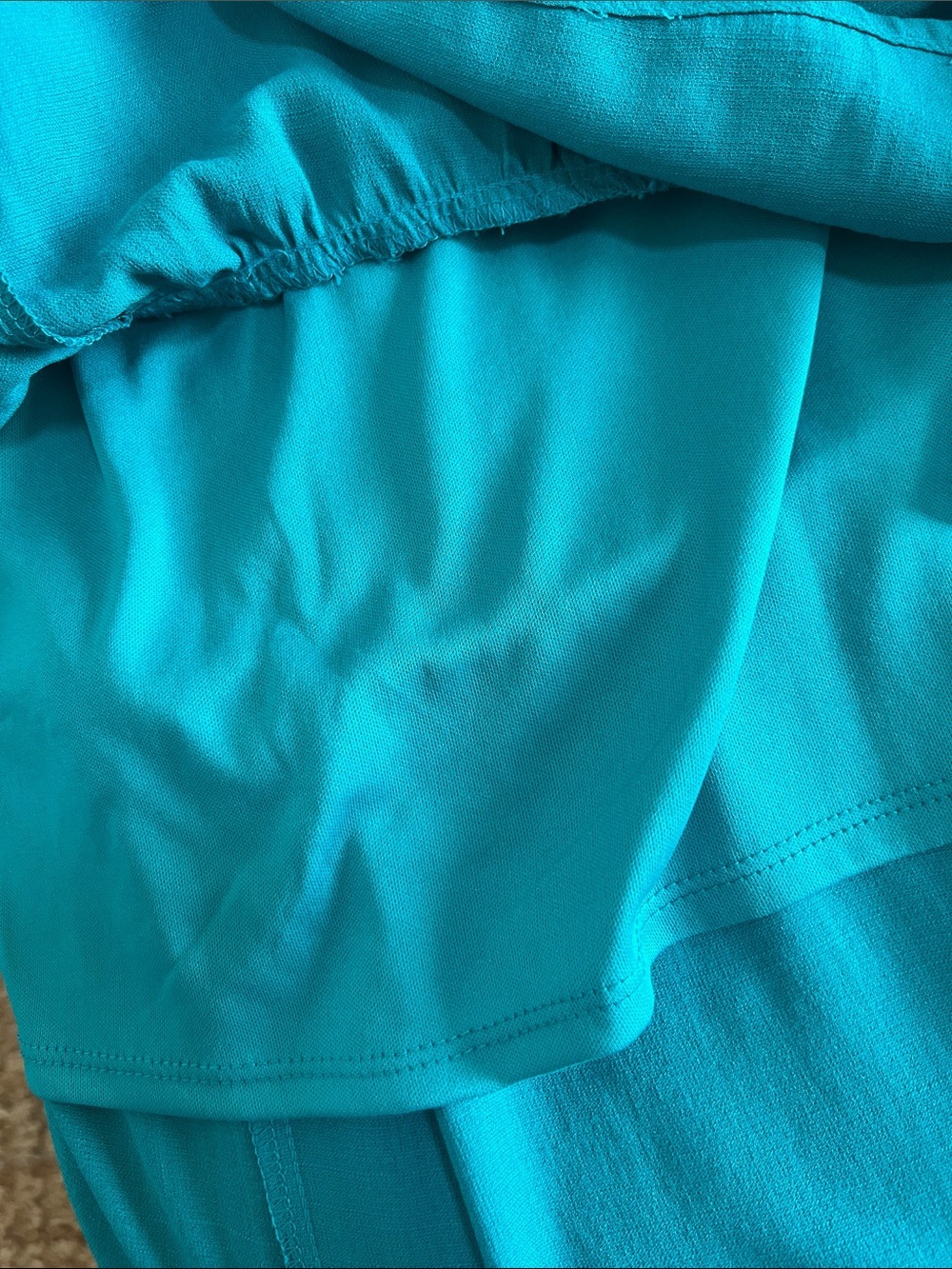 Trixxi Teal Ruffle High-Low Sundress - Picture 6 of 9